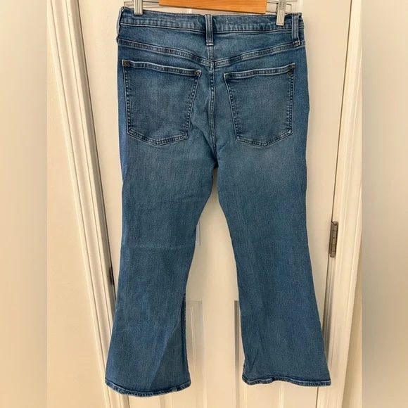 Madewell Skinny Flare Jeans High Rise Medium Wash Size 31P (27” Inseam) - Picture 4 of 6